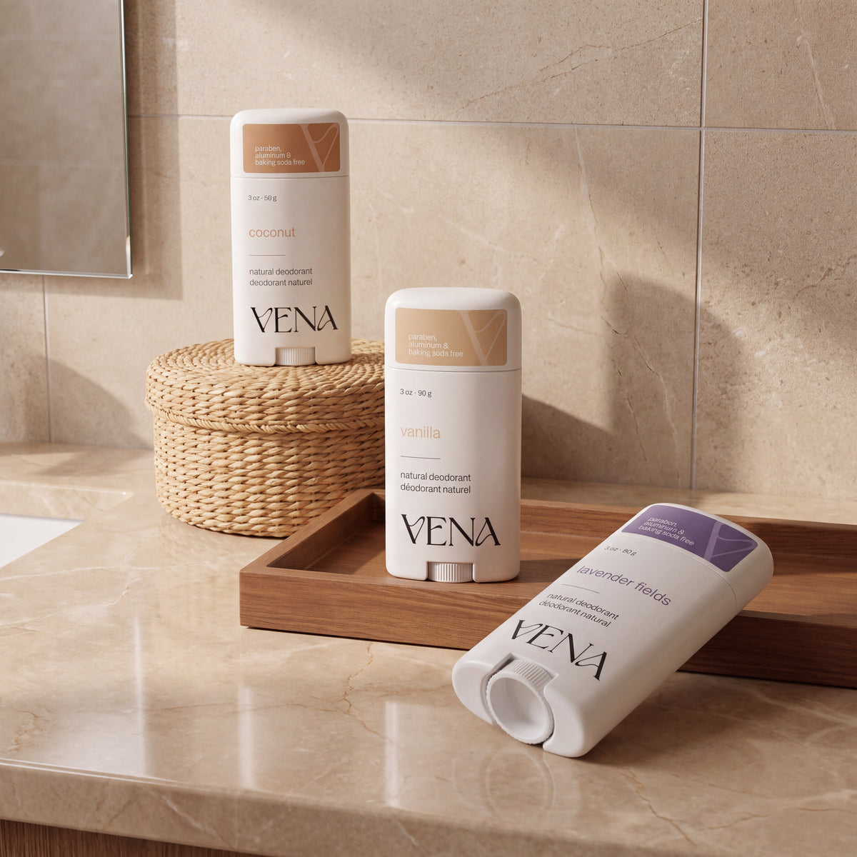 Natural Deodorant Discovery Trio Bundle