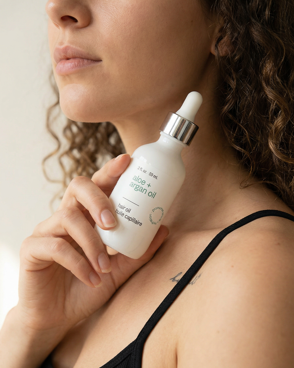 Aloe + Argan Hair Oil (For Shine + Hydration)