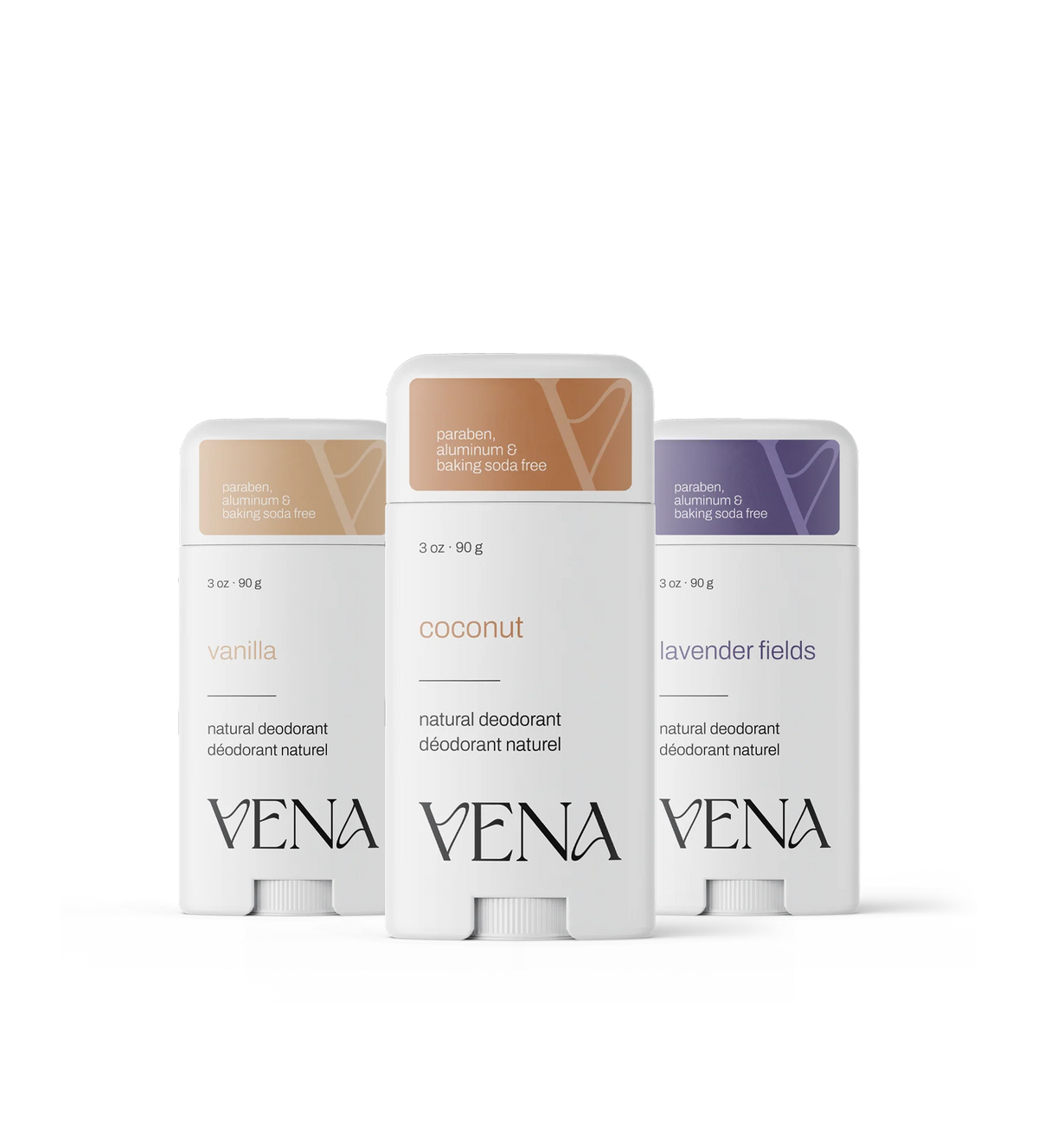 Natural Deodorant Discovery Trio Bundle