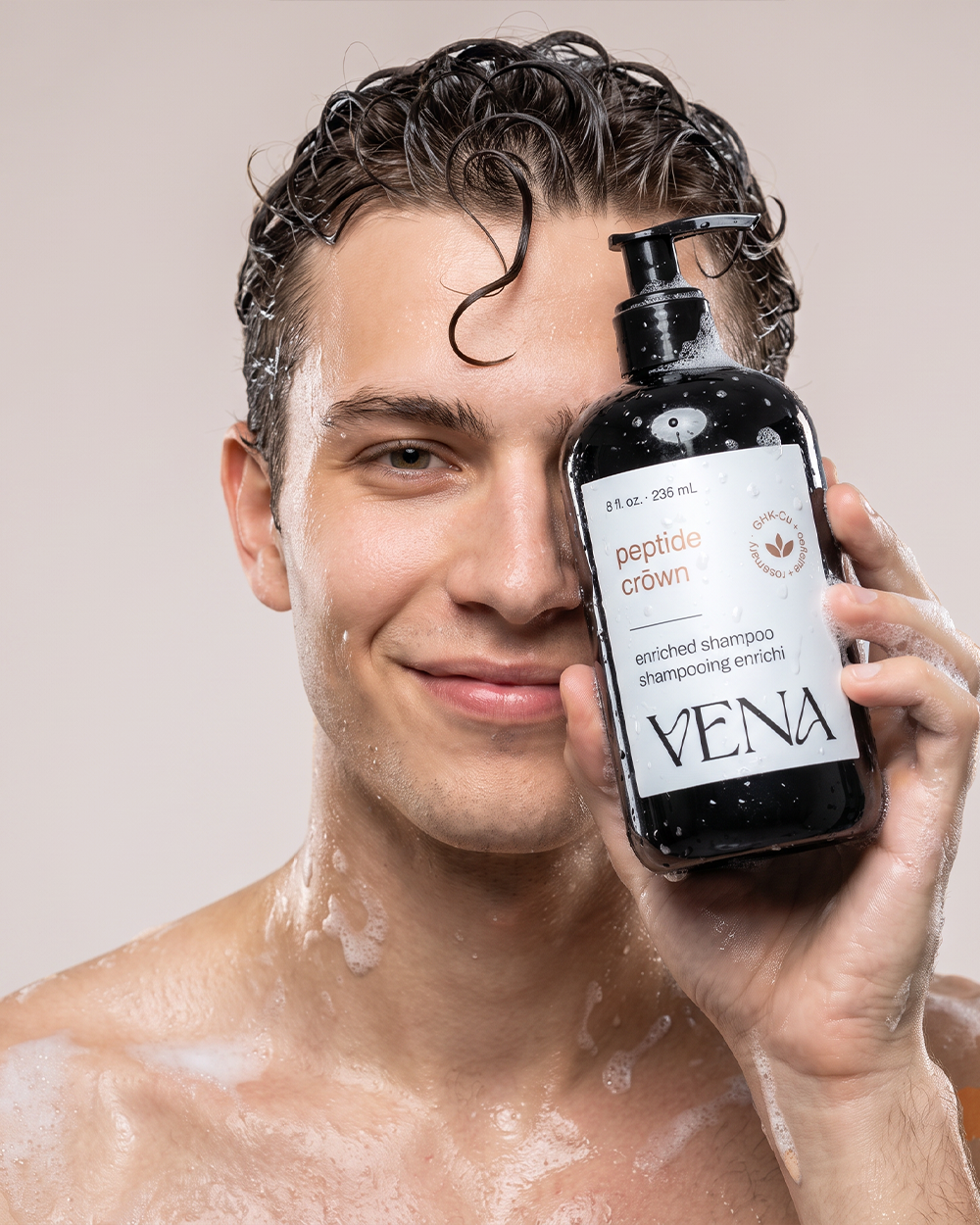 Peptide Crown Shampoo | GHK-Cu Multi-Peptide Hair Growth Shampoo